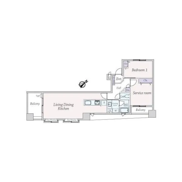 ラ・フォルム池尻大橋 間取図