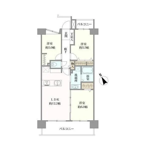 クリオ藤沢７番館 間取図