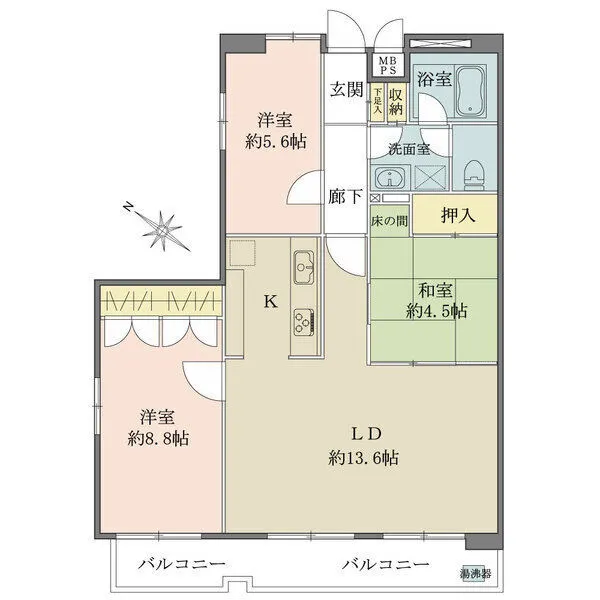 マンション第二恵比須苑 間取図