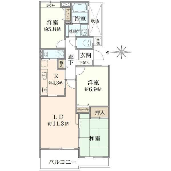 藤和ガーデンハウス葉山 間取図
