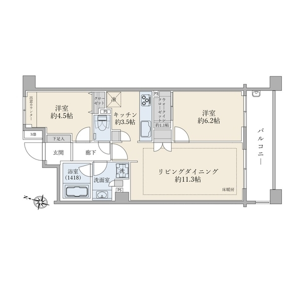 パーク・ホームズ市ヶ谷 間取図