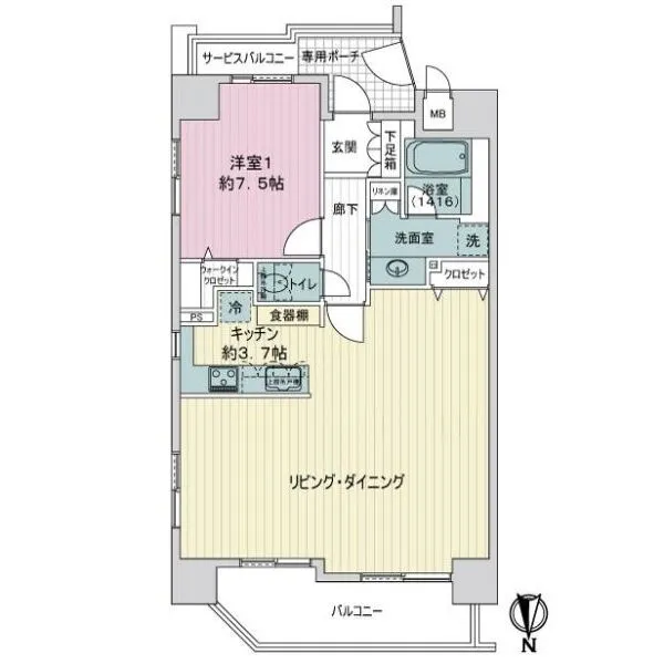 プレサンス錦エボリューション 間取図