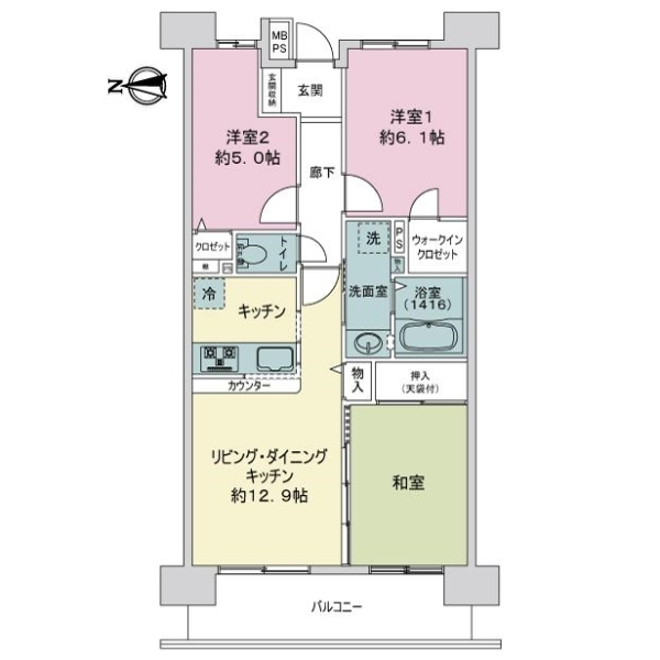 ライオンズステージ大島イーストアクエア 間取図