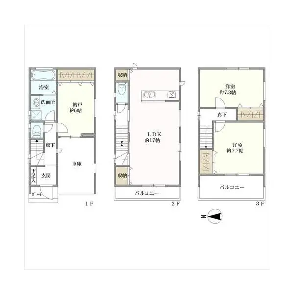 高槻市庄所町 間取図
