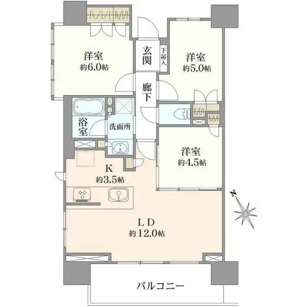 ライオンズ船橋本町マークスフォート 間取図