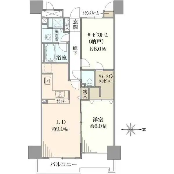 ベルシャトゥ立川 間取図