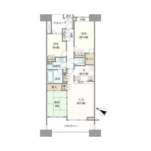 ザ・リバープレイスガーデンコート 間取図