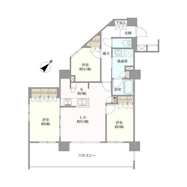 クオス駒沢大学 間取図