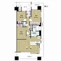 リーザス南千里 81.85m2、3LDKの北東角部屋、14階
