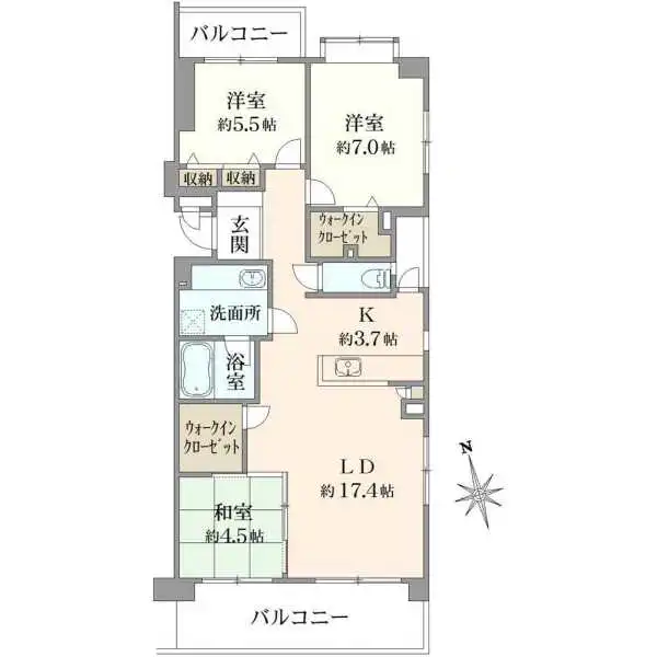 フラッツ鷺ノ宮 間取図