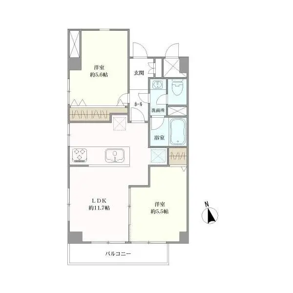グロリアハイツ 間取図