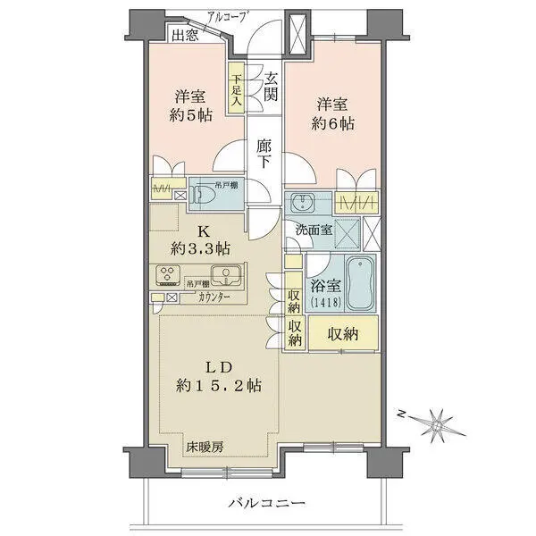 ザ・パークハウス横浜大口 間取図