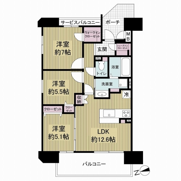 ユニディオコート城東 間取図