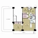 ジャルダン東淀川 間取図