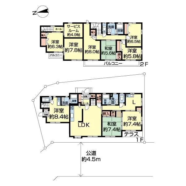 町田市つくし野４丁目 間取図