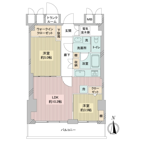 パールハイム安藤坂 間取図
