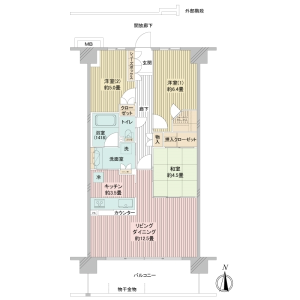 パークプレミアムメイツ西新井 間取図