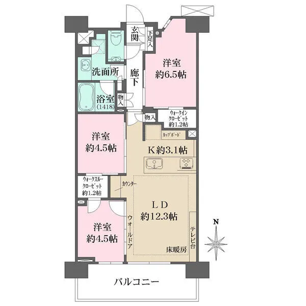 猿江恩賜公園レジデンス 間取図