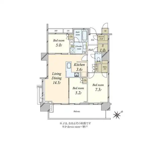 プラウドタワー東池袋 間取図