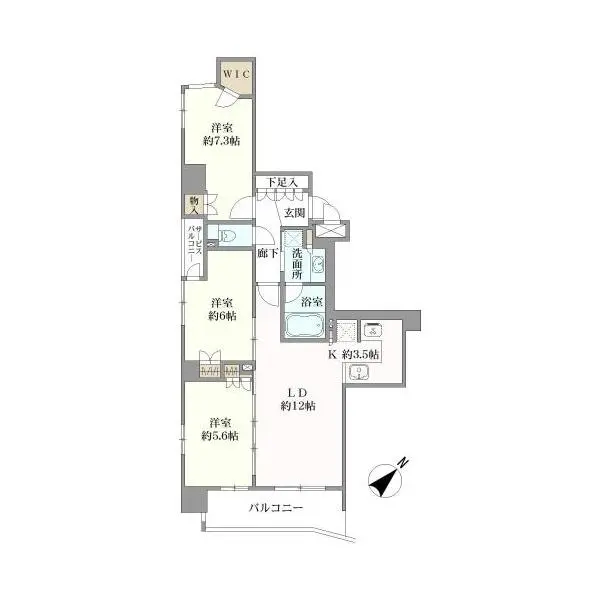 ＴＨＥパームス本駒込 間取図