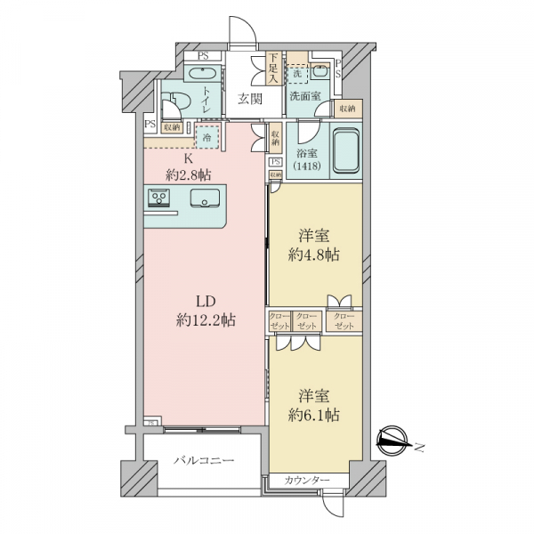 プラティーク日本橋 間取図