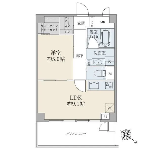 東建池袋要町マンション 間取図
