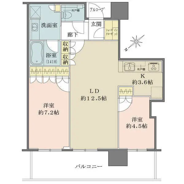 ザ・パークハウス中之島タワー 間取図