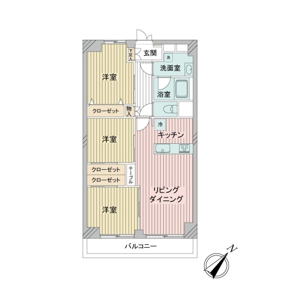 ＤＩＫマンション和光Ｄ棟 間取図