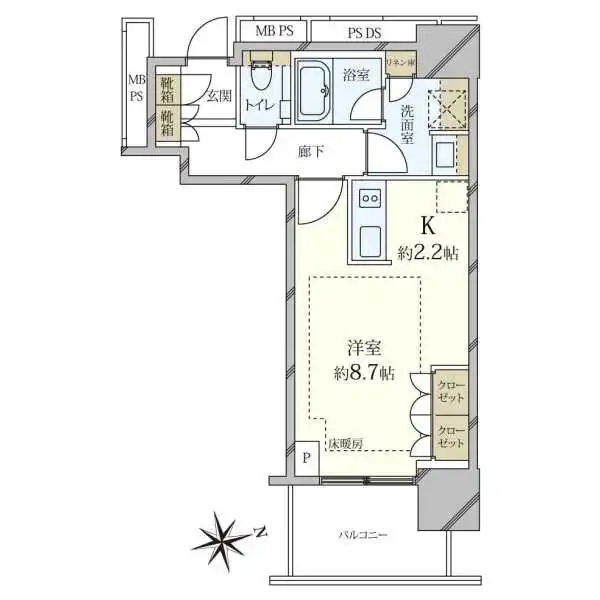 プラウドタワー小岩ファースト 間取図
