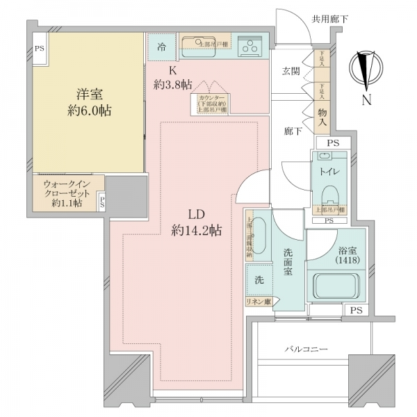 シティタワーズ豊洲ザ・ツインノースタワー 間取図