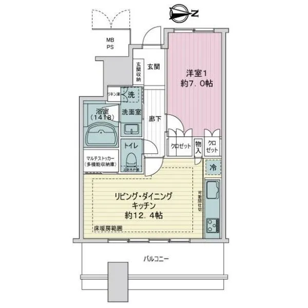 ザ・ライオンズ　ミッドキャピタルタワー 間取図