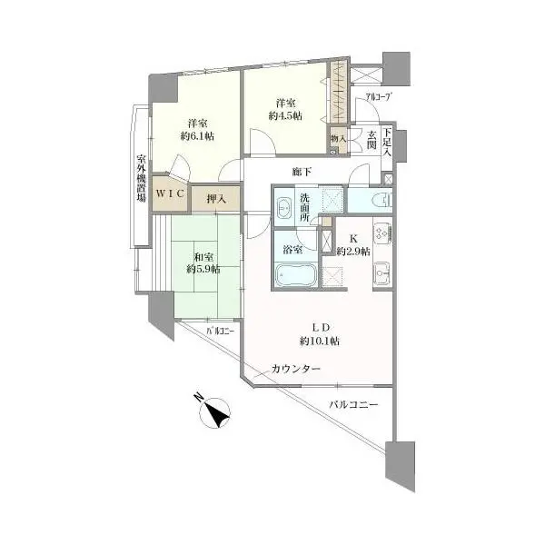 シーズスクエア池袋西 間取図