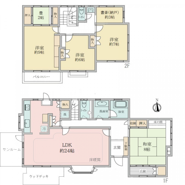 横浜市緑区霧が丘４丁目 間取図