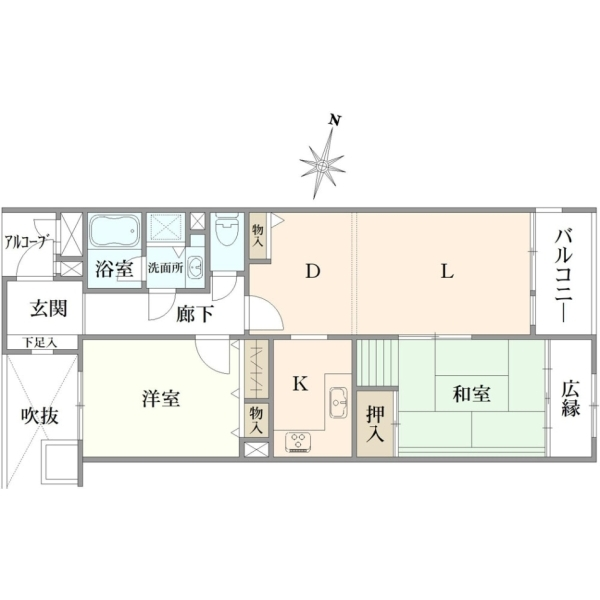 ライオンズマンション萩山 間取図