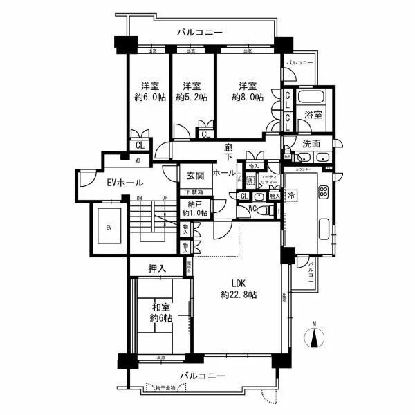 サン・ステージ緑園都市東の街　５番館 間取図