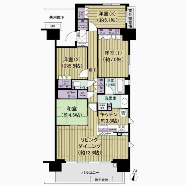 ラクラスガーデン 間取図