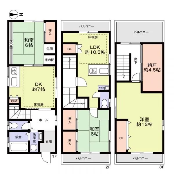 大阪市住吉区住吉２丁目 間取図