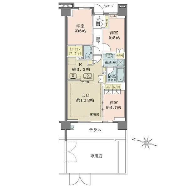 ジオ国分寺 間取図