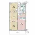 ローズタウン草加Ｂ棟 間取図
