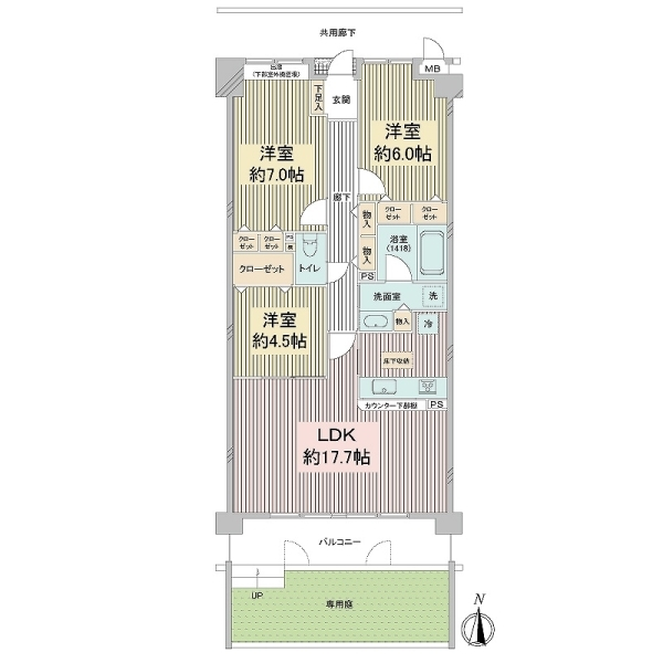 エスリード西宮北口 間取図