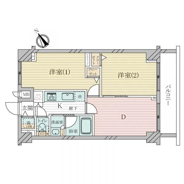フェニックス日本橋兜町弍番館 ２DK