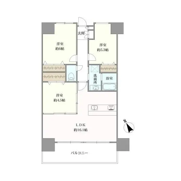 グランツ昭島 間取図