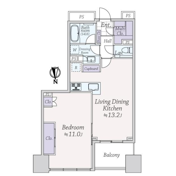 シティタワー銀座東 間取図