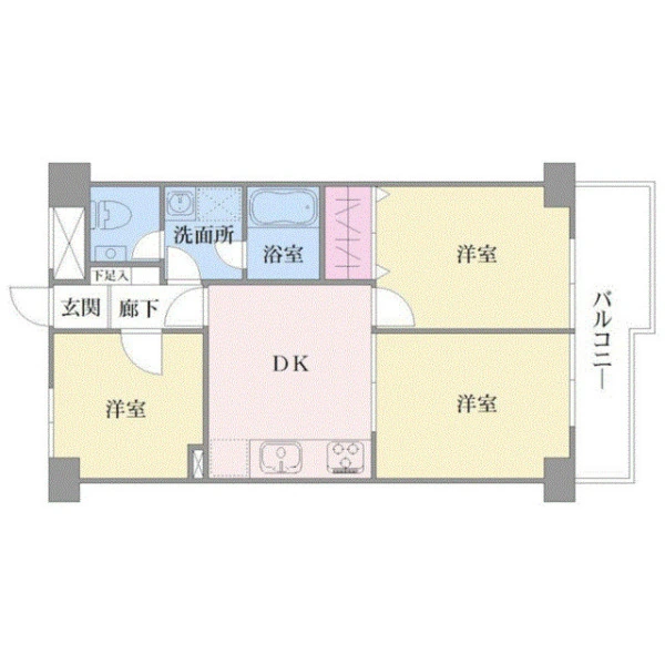 ライオンズマンション池上第２ 間取図