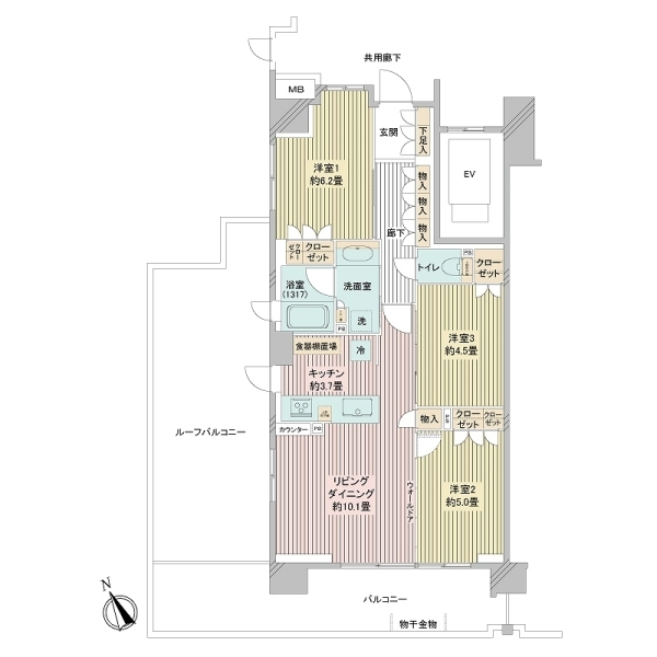 サンリヤン成増アーバンステージ 間取図