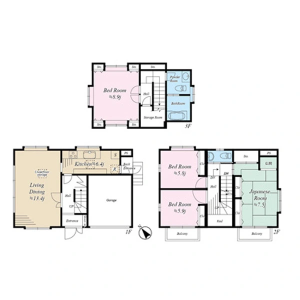 新宿区西早稲田３丁目 間取図