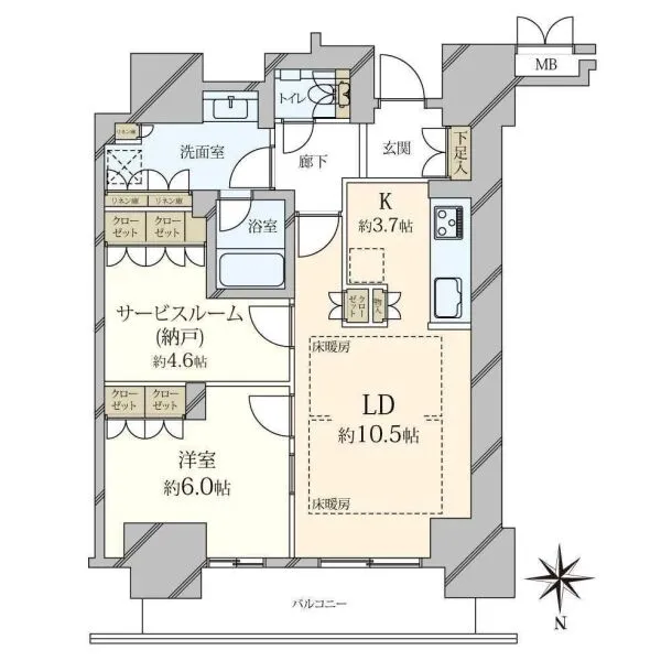 ローレルタワー堺筋本町 間取図