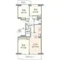 コープ野村バードウッド鶴見２番館 間取図