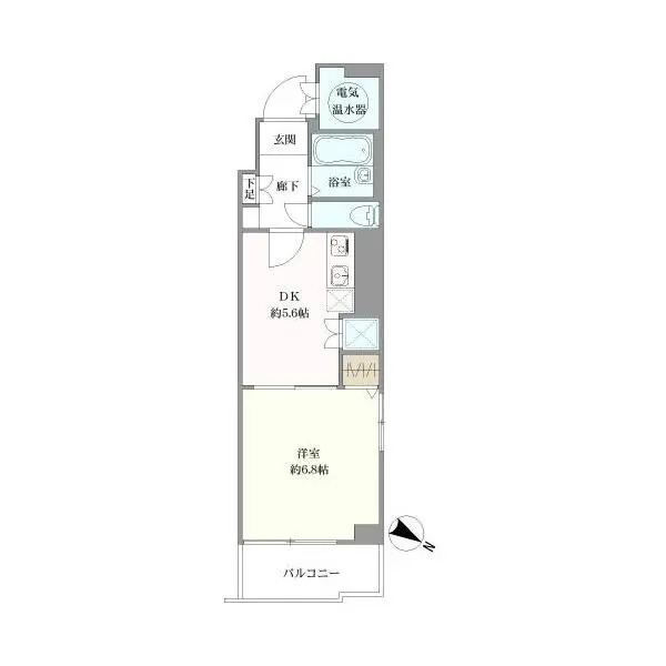 キャッスルマンション根津 間取図