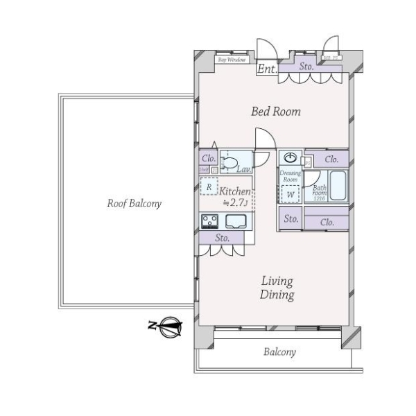 ライオンズマンション北綾瀬第７ 間取図